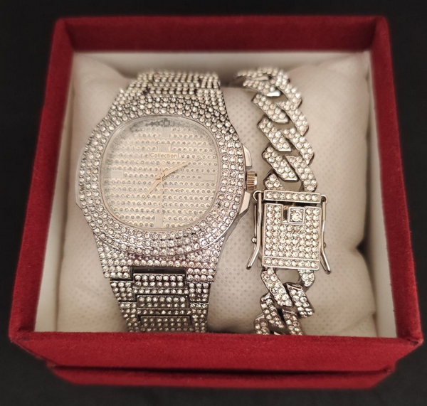 montre + bracelet acier N07