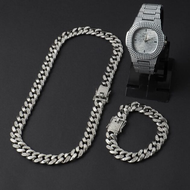 pack m5 montre+bracelet+colier n07