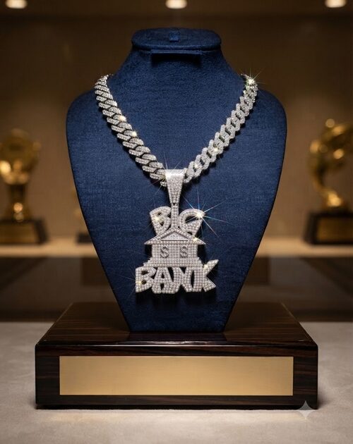 collier acier + motif